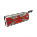 Lampa stop spate dreapta LED remorca 24V, 7 pini ASS2.1+4x2 cu lampi de gabarit, iluminare numar, alarma mers inapoi 400x153x88mm