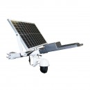 Lampa stradala LED 100W cu panou solar 40W si camera supraveghere 4G Breckner Germany