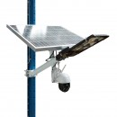 Lampa stradala LED 300W cu panou solar 60W, camera supraveghere 4G si baterie 16000mAh Breckner Germany