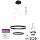 Lampa suspendata LED 150W 3CCT,  10500 lm, Negru, dimabila, telecomanda
