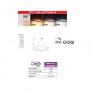 Lampa suspendata LED 70W 3CCT,  4900 lm, Alb, dimabila, telecomanda