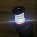 Lanterna si lampa Strend Pro Camping, pliabila, 3xAA, rosu, 8.5x5 / 13 cm