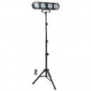 LED BAR 4X7X1W RGBW + TREPIED