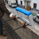 Lift electric 19m pentru ridicare panouri solare fotovoltaice, carucior mobil, telecomanda, sarcina maxima 200kg