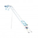 Lift electric 19m pentru ridicare panouri solare fotovoltaice, carucior mobil, telecomanda, sarcina maxima 200kg