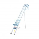 Lift electric 19m pentru ridicare panouri solare fotovoltaice, carucior mobil, telecomanda, sarcina maxima 200kg