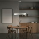 Lustra led 35 W, 3CCT, dimabil, Telecomanda, 2450 lm, Negru, 40x100 cm