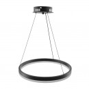 Lustra led 70 W, 3CCT, dimabil, Telecomanda, 4900 lm, Negru, 80x100 cm