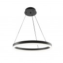 Lustra led 70 W, 3CCT, dimabil, Telecomanda, 4900 lm, Negru, 80x100 cm