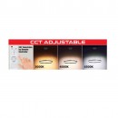 Lustra led 88 W, 3CCT, dimabil, Telecomanda, 6160 lm, Negru, 60x120 cm