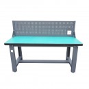 Masa, banc de lucru atelier cu priza 220V si panou perforat 1800x750x800+450mm