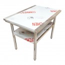 Masa de lucru apicola din inox 1000x700x800mm cu raft