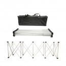 Masa de lucru pliabila tip acordeon cu 10 picioare, cadru din aluminiu 226x61x72cm