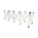 Masa de lucru pliabila tip acordeon cu 10 picioare, cadru din aluminiu 226x61x72cm