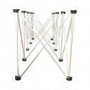 Masa de lucru pliabila tip acordeon cu 10 picioare, cadru din aluminiu 226x61x72cm