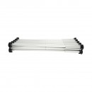 Masa de lucru pliabila tip acordeon cu 10 picioare, cadru din aluminiu 226x61x72cm