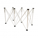 Masa de lucru pliabila tip acordeon cu 6 picioare, cadru din aluminiu 116x61x72cm