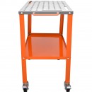 Masa pentru sudura mobila, 91.4 x 45.7 cm, Capacitate 550 kg, 4 x roti blocabile, Otel carbon