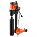 Masina de carotat cu suport cu roti, Diametru gaurire 20-202 mm, 2500 W, 850 rpm, 8 x carote incluse