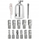 Masina de gaurit magnetica, 1100 W, 550 rpm, 12000 N, diametru gaurire 40 mm, 11 burghie 12-27 mm
