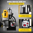 Masina de gaurit magnetica, 1100 W, 550 rpm, 12000 N, diametru gaurire 40 mm, 11 burghie 12-27 mm