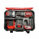 Masina de gaurit si insurubat cu percutie 1000W, 2 acumulatori 21V, 4Ah Li-ion, LED, brushless, 180Nm, mandrina 13mm, 0-500/2000rpm, maner antivibratie Breckner Germany