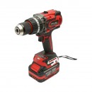 Masina de gaurit si insurubat cu percutie 1000W, 2 acumulatori 21V, 4Ah Li-ion, LED, brushless, 180Nm, mandrina 13mm, 0-500/2000rpm, maner antivibratie Breckner Germany