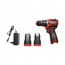 Masina de gaurit si insurubat cu percutie 320W, 2 acumulatori 16.8V, 1.5Ah Li-ion, LED, brushless, 50Nm, mandrina 10mm, 0-500/1500rpm Breckner Germany