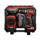 Masina de gaurit si insurubat cu percutie 500W, 2 acumulatori 21V, 1.5Ah Li-ion, LED, brushless, 50Nm, mandrina 13mm, 0-500/1600rpm Breckner Germany