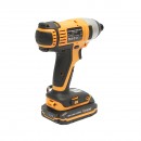 Masina de insurubat 1/4 cu impact 20V 180Nm, baterie incarcare rapida 2x2.0Ah Hoteche