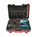 Masina de insurubat cu impact 1/2 inch, 2 acumulatori 21V, 3Ah Li-ion, LED, brushless, cuplu 400Nm, tubulare, burghie, biti 31 piese Breckner Germany