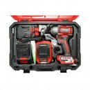 Masina de insurubat cu impact 1/2 inch 500W, 2 acumulatori 21V, 4Ah Li-ion, LED, Brushless, 450Nm, 0-1800/2400rpm Breckner Germany