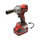 Masina de insurubat cu impact 1/2 inch 500W, 2 acumulatori 21V, 4Ah Li-ion, LED, Brushless, 450Nm, 0-1800/2400rpm Breckner Germany