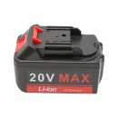 Masina de insurubat cu impact 320Nm, acumulator 20V/4000mAh si incarcator 220V/50-60Hz, ax 12.7mm, 2200rot/min IP20 Makute