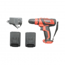Masina de insurubat si gaurit cu 2 baterii litiu 21V/1.5Ah, cuplu 29Nm, mandrina 10mm, turatie 0-1350rpm Breckner Germany