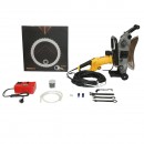 Masina de taiat beton electrica brushless 5000W, 220V, disc inelar diamantat 500mm, adancime 390mm, pompa apa automata 20 L/min Breckner Germany