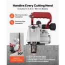 Masina de taiat caneluri in beton 5 x discuri 160 mm, Putere 5000 W, 5460 rpm, ghidaj laser, taiere asistata cu apa
