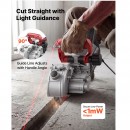 Masina de taiat caneluri in beton 5 x discuri 160 mm, Putere 5000 W, 5460 rpm, ghidaj laser, taiere asistata cu apa