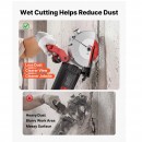 Masina de taiat caneluri in beton 5 x discuri 160 mm, Putere 5000 W, 5460 rpm, ghidaj laser, taiere asistata cu apa