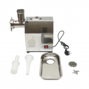 Masina de tocat carne electrica inox + otel 1200W, 220V, capacitate 100 kg/h, adaptor carnati, 1 sita si 1 cutit incluse 340x185x365mm