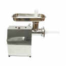 Masina de tocat carne inox electrica 850W, 220V, capacitate 150 kg/h, adaptor carnati, 2 site si 2 cutite incluse 380x210x415mm