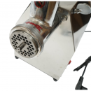 Masina de tocat carne inox electrica 850W, 220V, capacitate 150 kg/h, adaptor carnati, 2 site si 2 cutite incluse 380x210x415mm