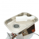 Masina de tocat carne inox electrica 850W, 220V, capacitate 150 kg/h, adaptor carnati, 2 site si 2 cutite incluse 380x210x415mm