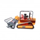 Masina de tuns iarba cu telecomanda pe senile, motor diesel 12.5CP, latime de taiere 1200mm THOR