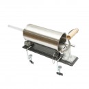 Masina de umplut carnati orizontala inox 3kg, 4 palnii 15, 19, 22, 25mm incluse