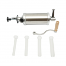 Masina de umplut carnati verticala inox 1.25kg, 4 palnii 15, 19, 22, 25mm incluse
