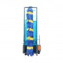 Masina electrica automata de spalat autobuze si camioane 48V, 1800W, baterie Li-ion, perie verticala 3.8m, rezervor apa 500L THOR