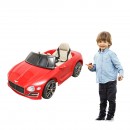 Masinuta electrica cu acumulator si telecomanda pentru copii Bentley rosie 6V/7Ah JE1166