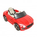 Masinuta electrica cu acumulator si telecomanda pentru copii Bentley rosie 6V/7Ah JE1166 scaun piele