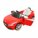 Masinuta electrica cu baterie 6V/4Ah si telecomanda pentru copii Audi TT JE1198 rosie